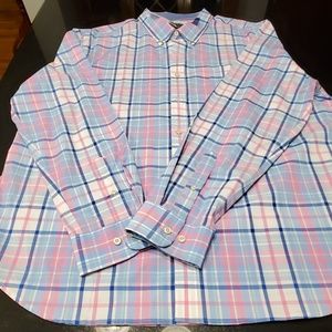 Crown & Ivy plaid button down oxford shirt